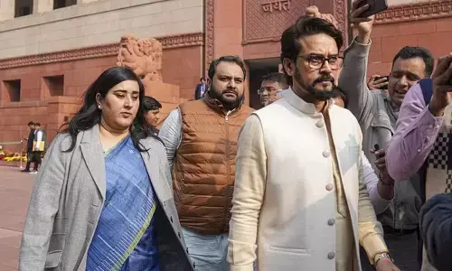 Anurag Thakur and Bansuri Swaraj