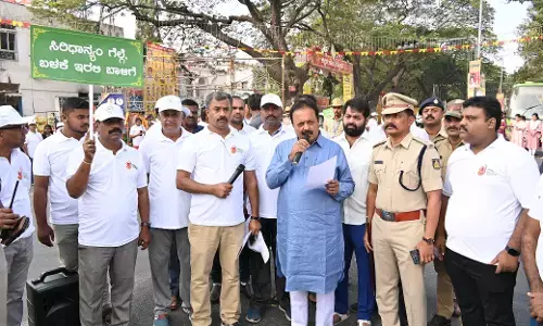 ಮಂಡ್ಯ: ಕೃಷಿ ಇಲಾಖೆಯಿಂದ ಸಿರಿಧಾನ್ಯ ನಡಿಗೆ