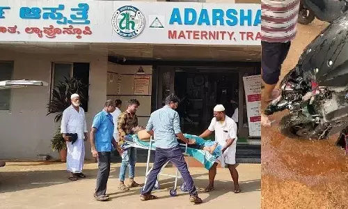 ಭಟ್ಕಳ: ರಸ್ತೆ ಅಪಘಾತ; ದಂಪತಿ, ಮಗುವಿಗೆ ಗಂಭೀರ ಗಾಯ
