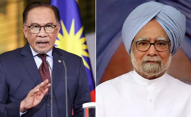 Photo of Manmohan Singh ,Anwar Ibrahim