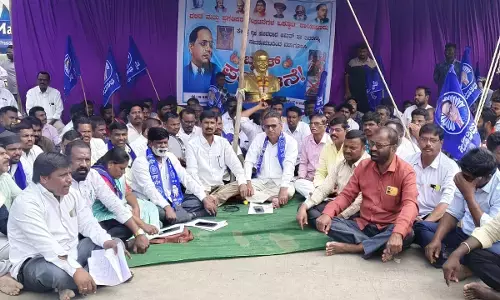 ರಾಯಚೂರು: ದಲಿತಪರ ಸಂಘಟನೆಗಳಿಂದ ಅಮಿತ್ ಶಾ ವಿರುದ್ಧ ಪ್ರತಿಭಟನೆ