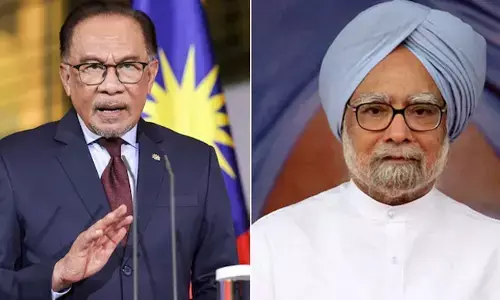 Photo of Manmohan Singh ,Anwar Ibrahim
