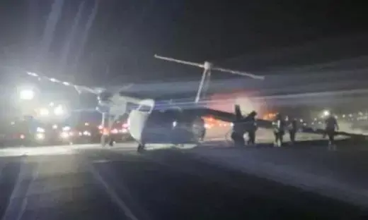 ಕೆನಡಾ | ಲ್ಯಾಂಡಿಂಗ್ ವೇಳೆ ಏರ್ ಕೆನಡಾ ವಿಮಾನದಲ್ಲಿ ಕಾಣಿಸಿಕೊಂಡ ಬೆಂಕಿ