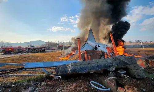 ದಕ್ಷಿಣ ಕೊರಿಯಾ | 181 ಜನರಿದ್ದ ವಿಮಾನ ಪತನ, ಕನಿಷ್ಠ 28 ಮಂದಿ ಮೃತ್ಯು