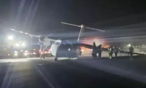 ಕೆನಡಾ | ಲ್ಯಾಂಡಿಂಗ್ ವೇಳೆ ಏರ್ ಕೆನಡಾ ವಿಮಾನದಲ್ಲಿ ಕಾಣಿಸಿಕೊಂಡ ಬೆಂಕಿ