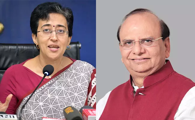 Atishi, VK Saxena