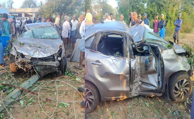 ಗುಂಡ್ಲುಪೇಟೆ | ವಿದ್ಯುತ್ ಕಂಬಕ್ಕೆ ಕಾರು ಢಿಕ್ಕಿ; ಇಬ್ಬರು ಸ್ಥಳದಲ್ಲೇ ಮೃತ್ಯು, ಓರ್ವನಿಗೆ ಗಂಭೀರ ಗಾಯ ಗುಂಡ್ಲುಪೇಟೆ | ವಿದ್ಯುತ್ ಕಂಬಕ್ಕೆ ಕಾರು ಢಿಕ್ಕಿ; ಇಬ್ಬರು ಸ್ಥಳದಲ್ಲೇ ಮೃತ್ಯು, ಓರ್ವನಿಗೆ ಗಂಭೀರ ಗಾಯ