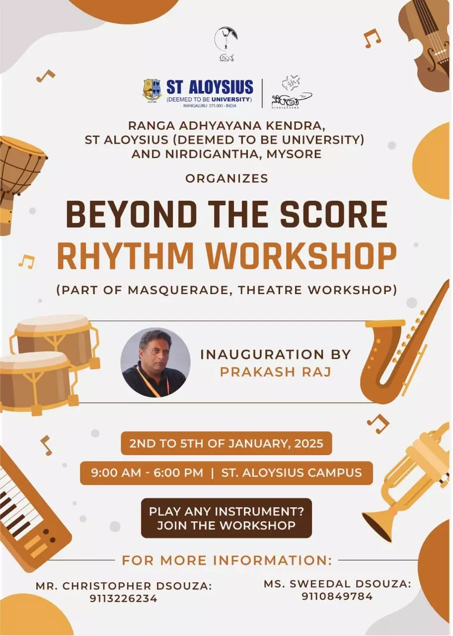 ಜ.2-5: ಅಲೋಶಿಯಸ್ ಕಾಲೇಜಿನಲ್ಲಿ ಕಾರ್ಯಾಗಾರ ಜ.2-5: ಅಲೋಶಿಯಸ್ ಕಾಲೇಜಿನಲ್ಲಿ ಕಾರ್ಯಾಗಾರ