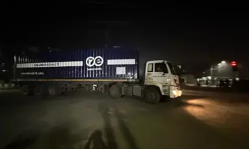 Photo of truck disposing toxic waste