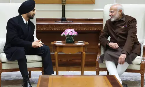 Photo of narendra Modi and DILJIT DOSANJH