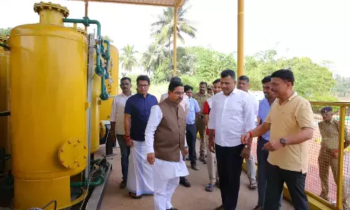 ಒಡ್ಡೂರು ಸಿ.ಎನ್.ಜಿ.ಘಟಕಕ್ಕೆ ಕೇಂದ್ರ ಸಚಿವ ಪ್ರಹ್ಲಾದ್ ಜೋಶಿ ಭೇಟಿ