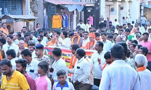 ʼವಕ್ಫ್ʼ ವಿಚಾರ | ವಿರೋಧದ ಮಧ್ಯೆ ಯತ್ನಾಳ್ ನೇತೃತ್ವದ ಹೋರಾಟಕ್ಕೆ ಕಂಪ್ಲಿಯಲ್ಲಿ ಚಾಲನೆ