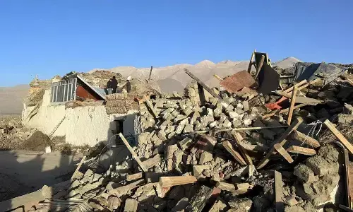 Photo of earthquake in Tibet