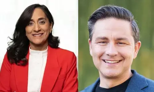 Photo of Anita Anand and Pierre Poilievre