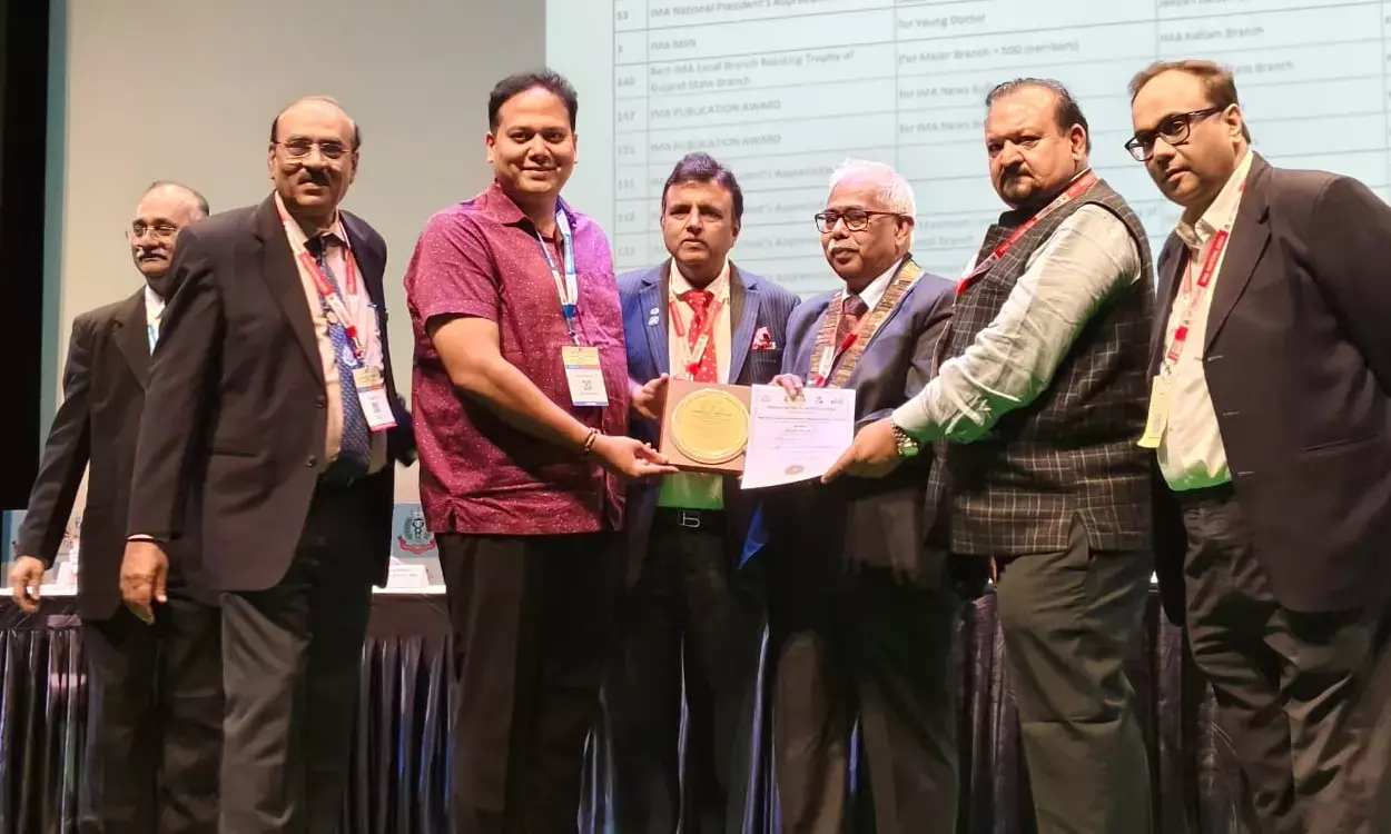 ಡಾ.ಅವಿನ್ ಆಳ್ವಗೆ ಐಎಂಎ ಪ್ರಶಸ್ತಿ ಪ್ರದಾನ