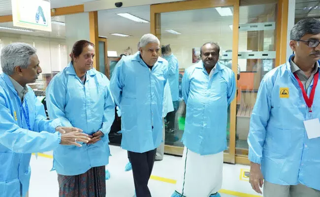 ಬಿಎಚ್‍ಇಎಲ್ ಕಾರ್ಖಾನೆಗೆ ಉಪ ರಾಷ್ಟ್ರಪತಿ ಜಗದೀಪ್ ಧನಕರ್ ಭೇಟಿ