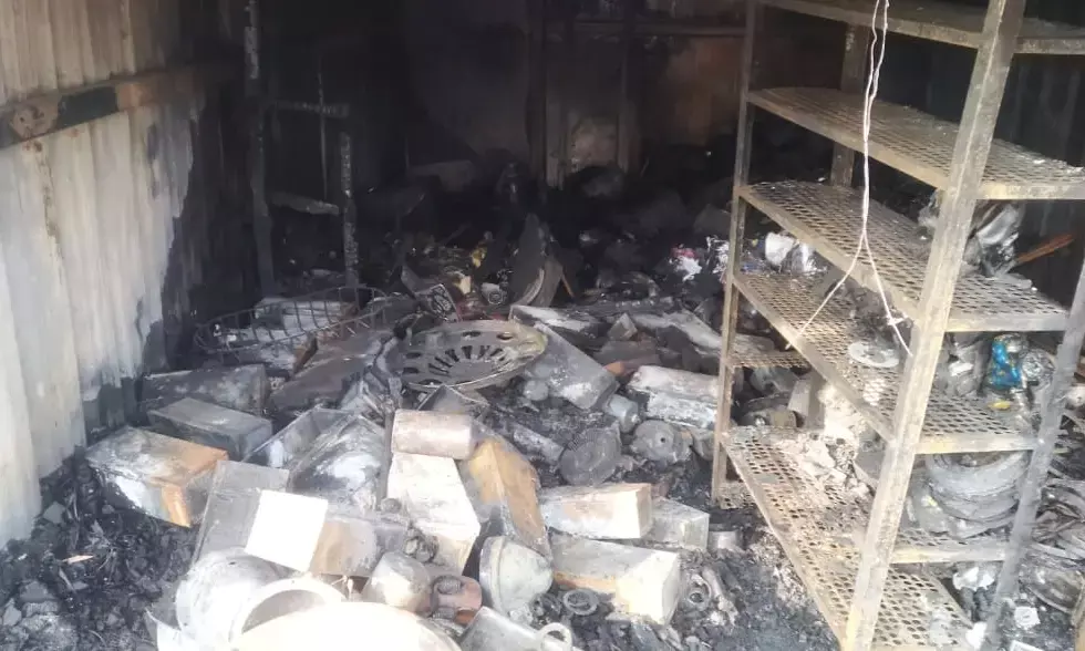 ಕಲಬುರಗಿ | ಶಾರ್ಟ್ ಸರ್ಕ್ಯೂಟ್ : ಅಂಗಡಿ ಬೆಂಕಿಗಾಹುತಿ