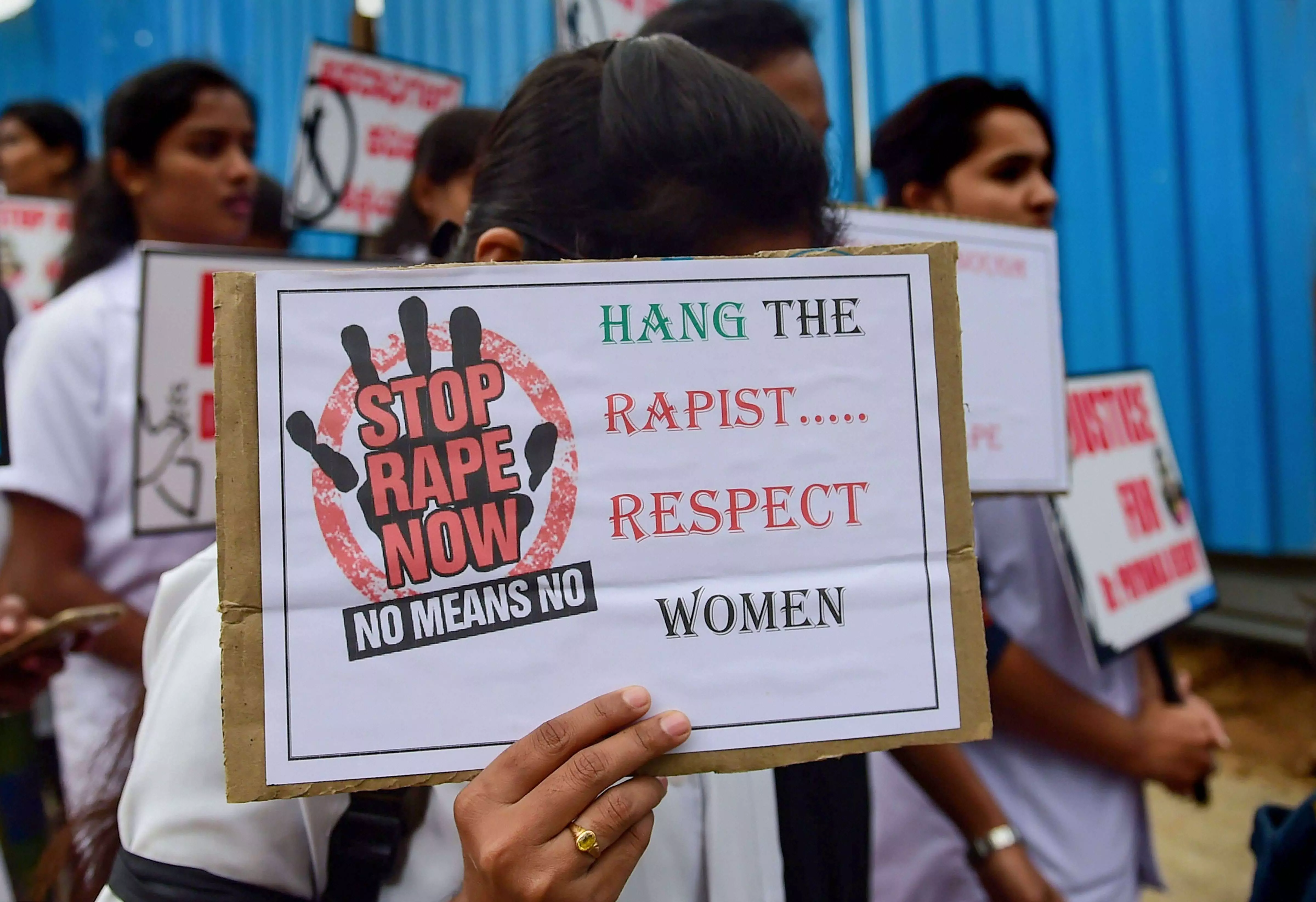 Photo of protest against rape Photo of protest against rape