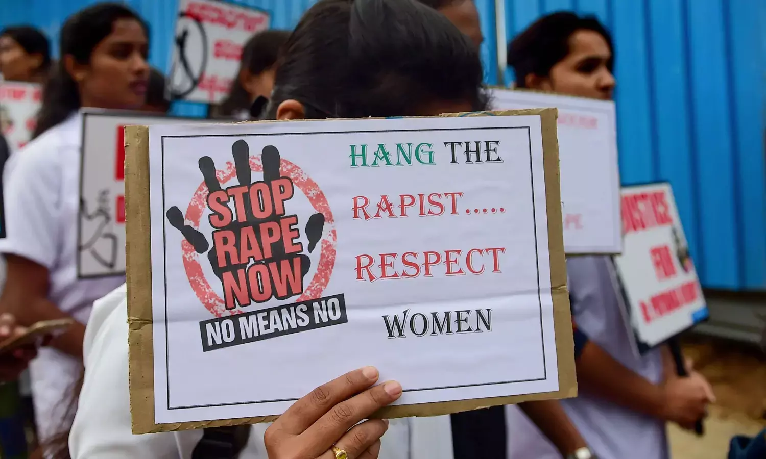 Photo of protest against rape