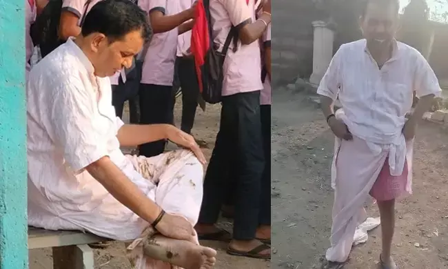 ಕಲಬುರಗಿ | ಕುಡಿದ ನಶೆಯಲ್ಲಿ ತೇಲಾಡಿದ ಸ್ವಾಮೀಜಿ; ವಿಡಿಯೋ ವೈರಲ್