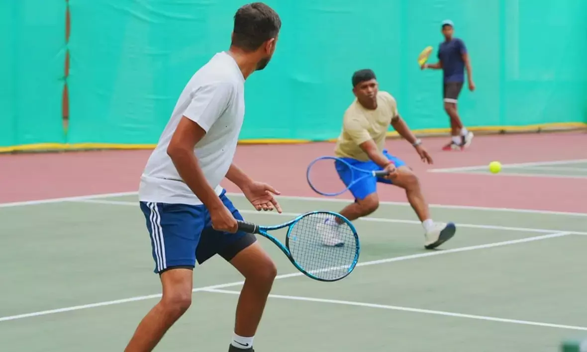 ಕರ್ನಾಟಕ ಕ್ರೀಡಾಕೂಟದ ಟೆನಿಸ್ ಸ್ಪರ್ಧೆ: ಸ್ಕಂದ ಪ್ರಸನ್ನ, ವೇದಾಂಶ ರೆಡ್ಡಿಯಾರ್ ಫೈನಲಿಗೆ