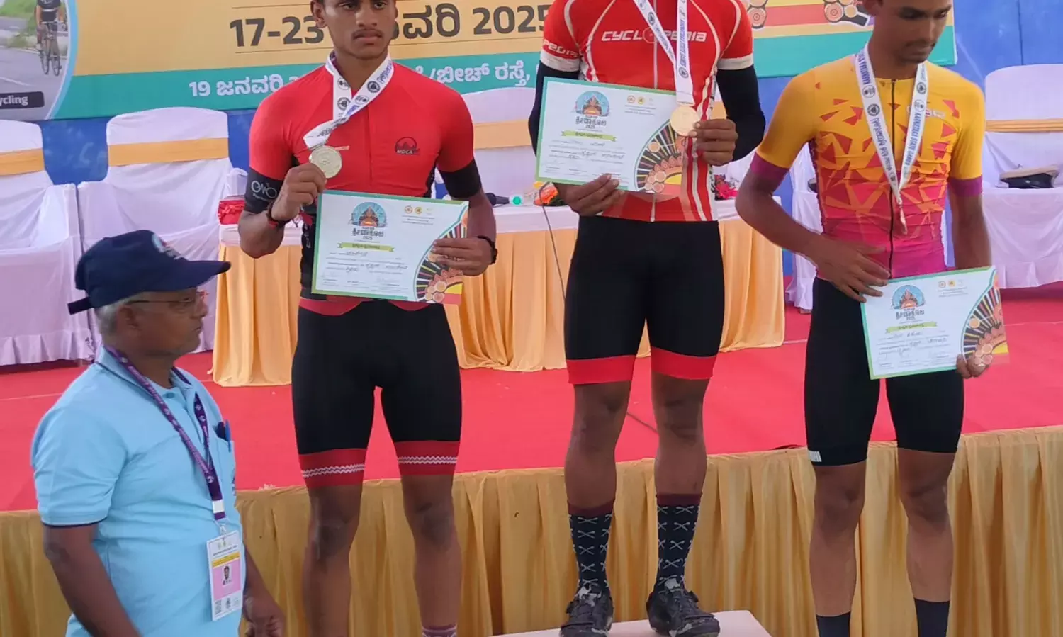 ಕರ್ನಾಟಕ ಕ್ರೀಡಾಕೂಟ| ಸೈಕ್ಲಿಂಗ್ ಸ್ಪರ್ಧೆ: ಉತ್ತರ ಕರ್ನಾಟಕದ ಸ್ಪರ್ಧಿಗಳ ಮೇಲುಗೈ