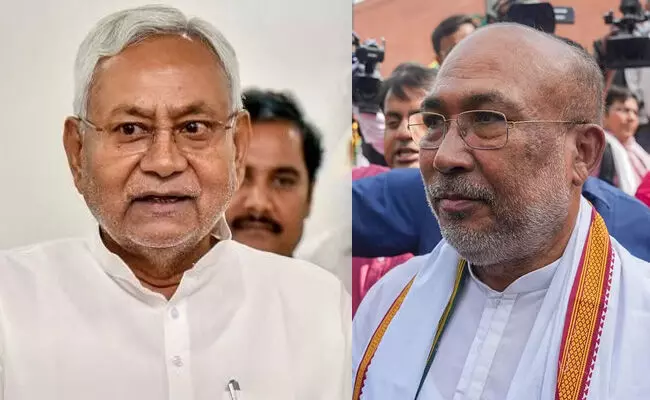 Nitish Kumar, N. Biren Singh Nitish Kumar, N. Biren Singh