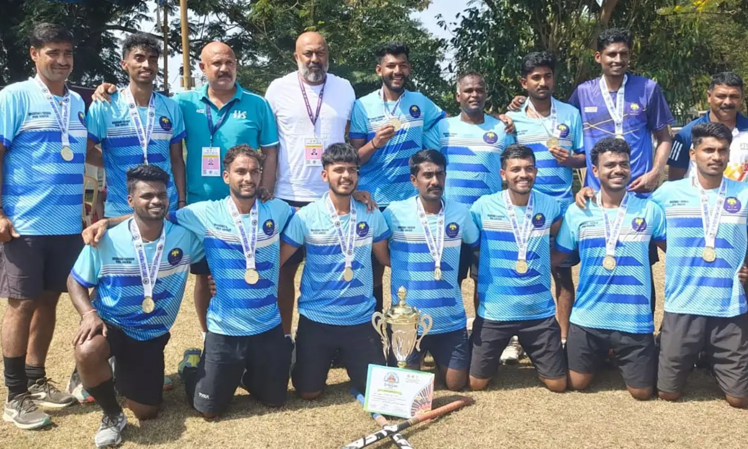 ಕರ್ನಾಟಕ ಕ್ರೀಡಾಕೂಟದ ಪುರುಷರ ಹಾಕಿ: ಹಾವೇರಿ ಜಿಲ್ಲಾ ತಂಡಕ್ಕೆ ಚಿನ್ನದ ಪದಕ