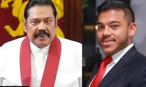 Photo of Mahinda Rajapaksa, Yoshitha Rajapaksa