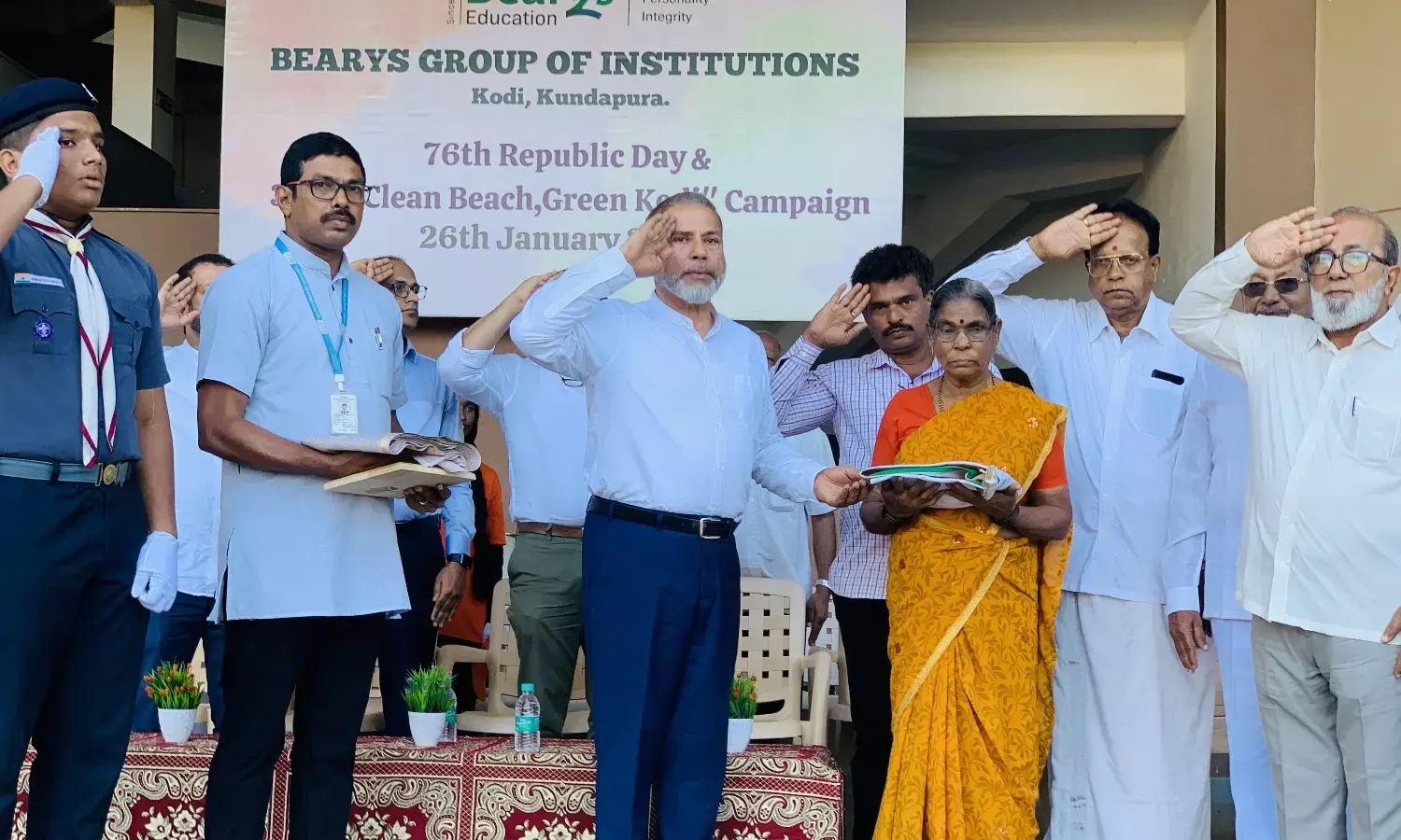 ಕೋಡಿ: ಬ್ಯಾರೀಸ್ ನಲ್ಲಿ 76ನೇ ಗಣರಾಜ್ಯೋತ್ಸವ ಆಚರಣೆ