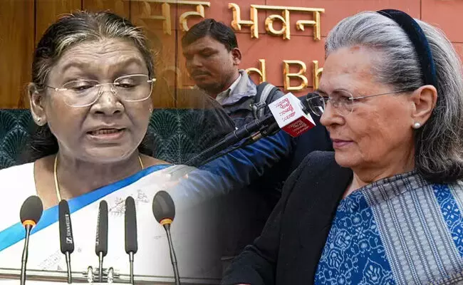 Draupadi Murmu, Sonia Gandhi