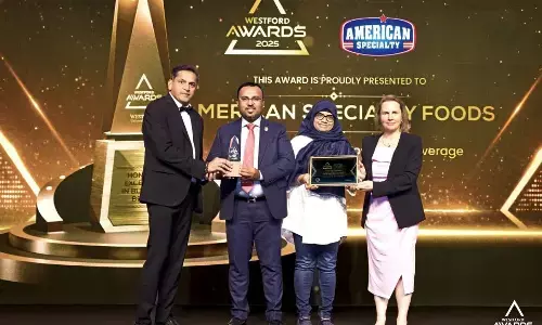 ಅಮೆರಿಕನ್ ಸ್ಪೆಷಾಲಿಟಿ ಫುಡ್ಸ್ ಕೋ ಸಂಸ್ಥೆಗೆ ಪ್ರತಿಷ್ಠಿತ ವೆಸ್ಟ್ ಫೋರ್ಡ್ ಪ್ರಶಸ್ತಿ