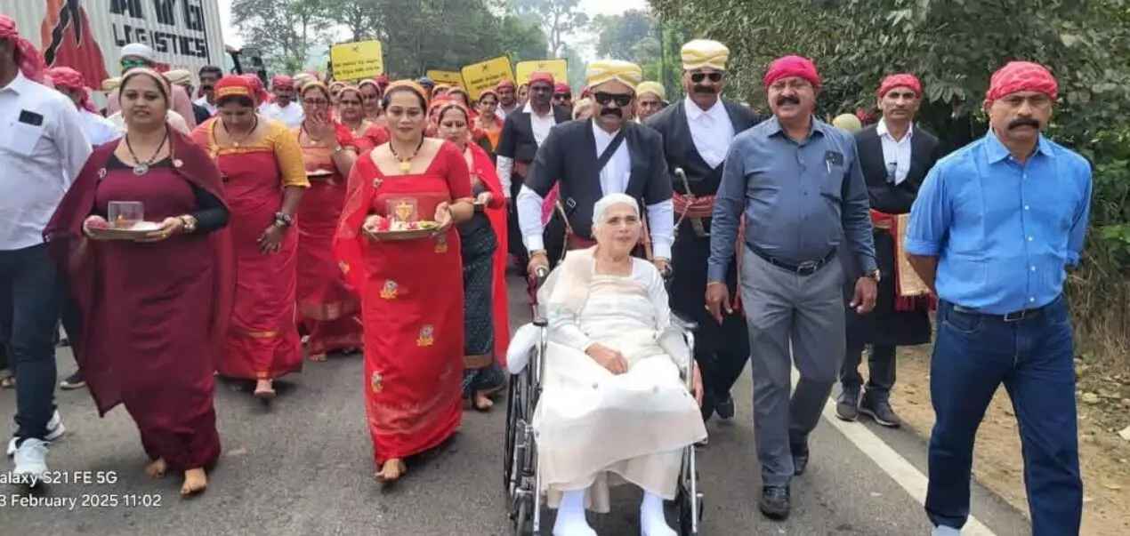 ಟಿ.ಶೆಟ್ಟಿಗೇರಿಯಿಂದ ಪೊನ್ನಂಪೇಟೆಗೆ ಸಾಗಿದ ಕೊಡವರ ಪಾದಯಾತ್ರೆ