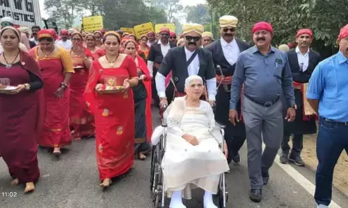 ಟಿ.ಶೆಟ್ಟಿಗೇರಿಯಿಂದ ಪೊನ್ನಂಪೇಟೆಗೆ ಸಾಗಿದ ಕೊಡವರ ಪಾದಯಾತ್ರೆ