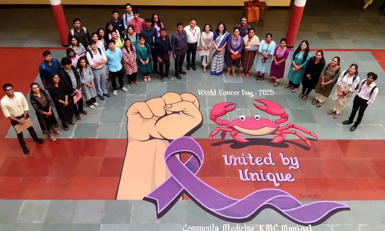 ಕ್ಯಾನ್ಸರ್ ಜಾಗೃತಿ 3ಡಿ ಕಲಾಕೃತಿ ಅನಾವರಣ