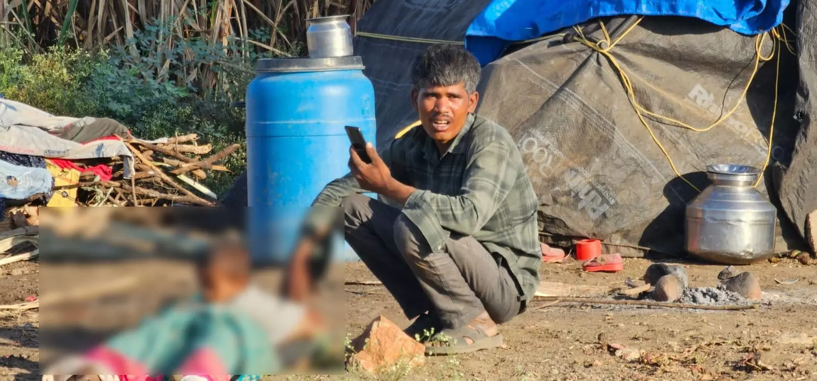 ಬೆಳಗಾವಿ: ಮದ್ಯದ ಅಮಲಿನಲ್ಲಿ ಪತ್ನಿಯನ್ನು ಕಲ್ಲಿನಿಂದ ಜಜ್ಜಿ ಕೊಲೆಗೈದ ಪತಿ