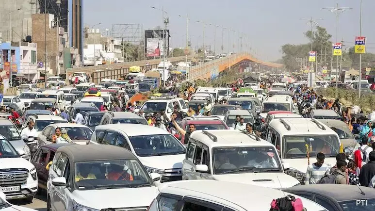 Photo of Traffic jam at maha kumbh