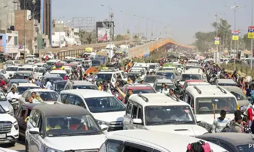 Photo of Traffic jam at maha kumbh