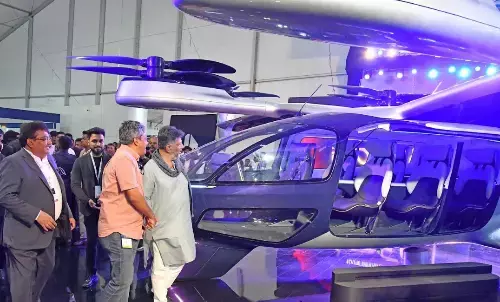 ಜಾಗತಿಕ ಹೂಡಿಕೆದಾರರ ಸಮಾವೇಶದಲ್ಲಿ ಗಮನ ಸೆಳೆದ ‘ಏರ್ ಟ್ಯಾಕ್ಸಿ!’