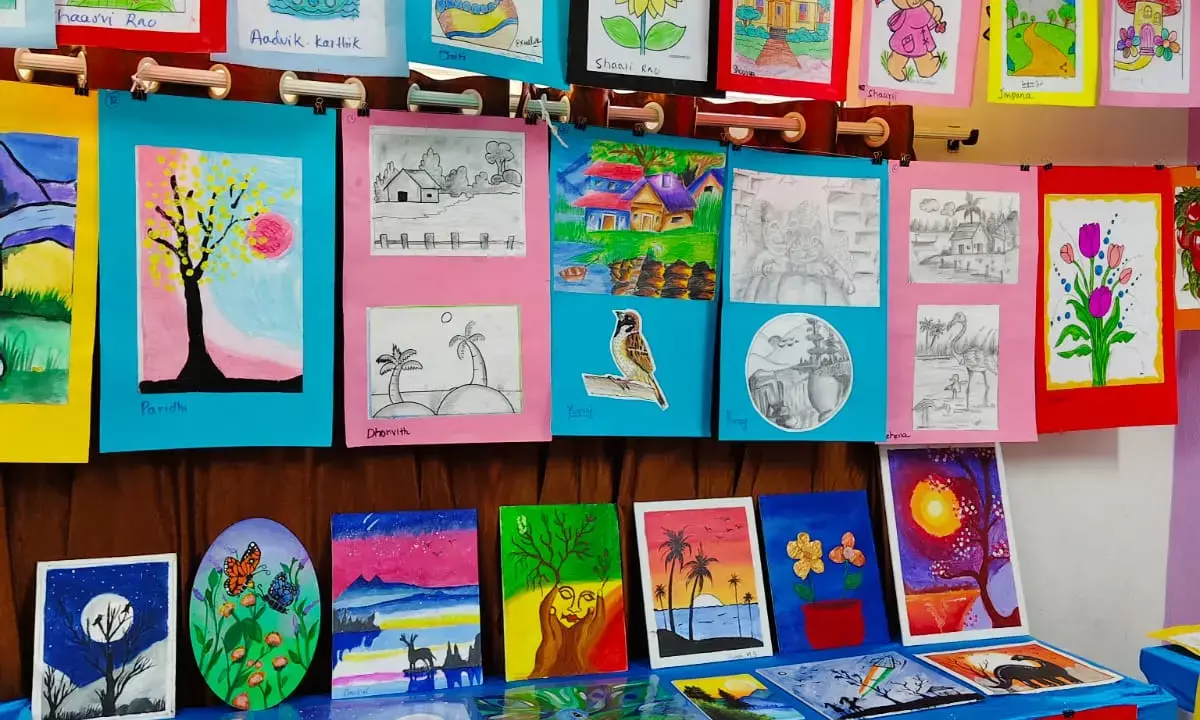 ಬೆಂಗಳೂರು: ಕ್ರಿಯೇಟಿವ್ ಆರ್ಟ್ ಝೋನ್ ನಿಂದ ಮಕ್ಕಳ ಚಿತ್ರಕಲಾ ಪ್ರದರ್ಶನ