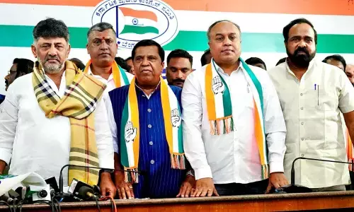 ಮಾಜಿ ಸಂಸದ ಎಲ್.ಆರ್.ಶಿವರಾಮೇಗೌಡ, ಬ್ರಿಜೇಶ್ ಕಾಳಪ್ಪ ಕಾಂಗ್ರೆಸ್ ಸೇರ್ಪಡೆ