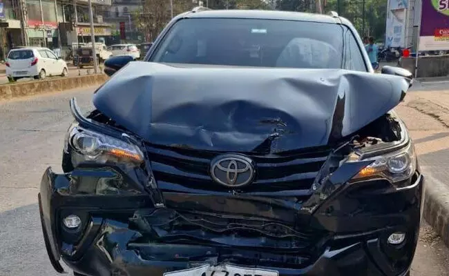 ಕಾಸರಗೋಡಿನಲ್ಲಿ ಸುಳ್ಯದ ಕಾಂಗ್ರೆಸ್ ಮುಖಂಡನ ಕಾರು ಅಪಘಾತ: ಅಪಾಯದಿಂದ ಪಾರು