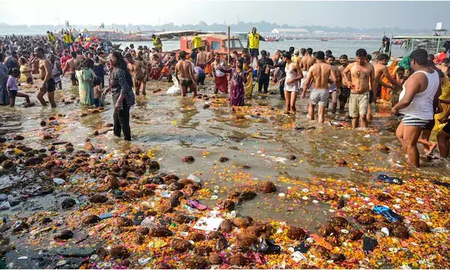 ಪ್ರಯಾಗ್‌ರಾಜ್ ನದಿ ನೀರು ಸ್ನಾನಕ್ಕೆ ಯೋಗ್ಯವಲ್ಲ!: ಕೇಂದ್ರ ಮಾಲಿನ್ಯ ನಿಯಂತ್ರಣ ಮಂಡಳಿ ವರದಿ