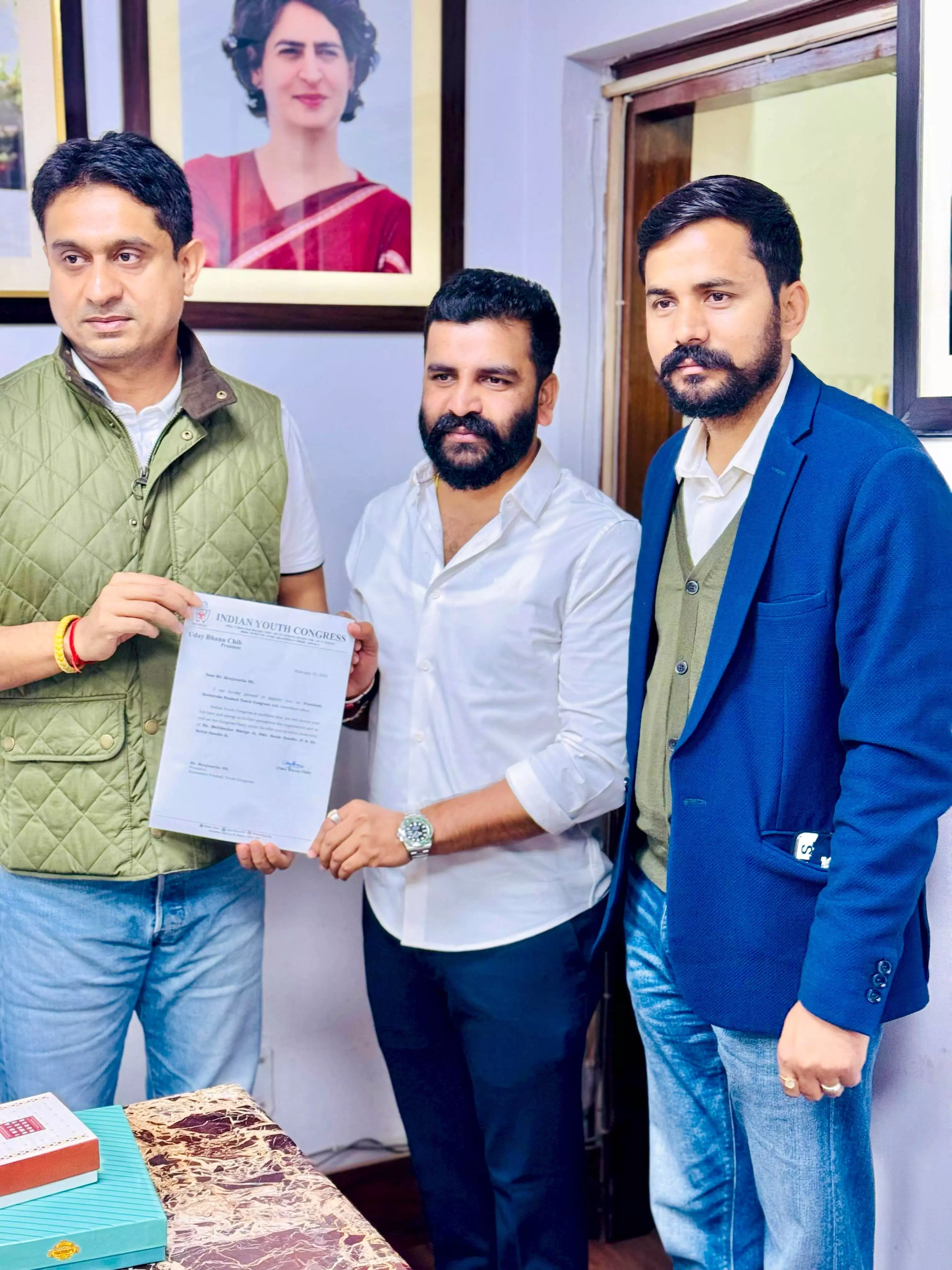 ರಾಜ್ಯ ಯುವ ಕಾಂಗ್ರೆಸ್ ಅಧ್ಯಕ್ಷರಾಗಿ ಎಚ್.ಎಸ್. ಮಂಜುನಾಥ್  ನೇಮಕ