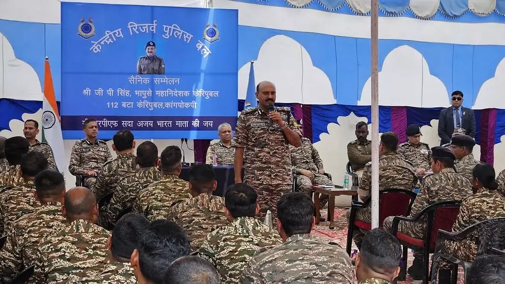 DG interacted with the troops at the CRPF Group Centre in the state capital Imphal and at the 112 battalion campus at Kangpokpi on Thursday. DG interacted with the troops at the CRPF Group Centre in the state capital Imphal and at the 112 battalion campus at Kangpokpi on Thursday.