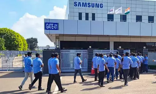 Samsung factory workers.
