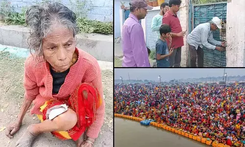 ಅಸ್ವಸ್ಥ ತಾಯಿಯನ್ನು ಮನೆಯಲ್ಲಿ ಕೂಡಿಹಾಕಿ ಅತ್ತೆ-ಮಾವನ ಜೊತೆ ಪುಣ್ಯಸ್ನಾನಕ್ಕೆ ಕುಂಭಕ್ಕೆ ತೆರಳಿದ ಮಗರಾಯ!