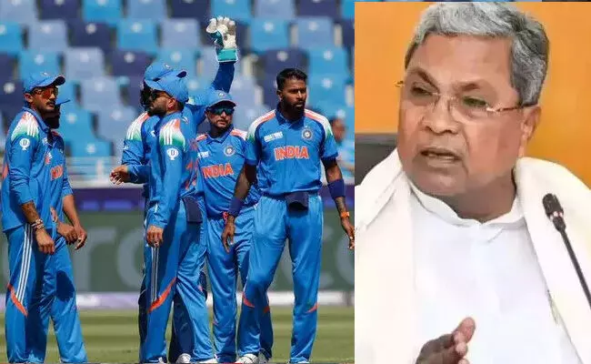 ಚಾಂಪಿಯನ್ ಟ್ರೋಫಿ | ಪಾಕಿಸ್ತಾನ ವಿರುದ್ಧ ಭಾರತದ ಗೆಲುವಿಗೆ ಮುಖ್ಯಮಂತ್ರಿ ಸಿದ್ಧರಾಮಯ್ಯ ಅಭಿನಂದನೆ