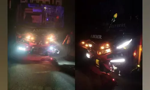 ಹಾಸನ: ಪಾದಯಾತ್ರಿಕರ ಮೇಲೆ ಖಾಸಗಿ ಬಸ್ ಹರಿದು ಇಬ್ಬರು ಮೃತ್ಯು