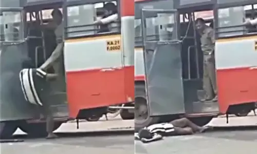 ಪ್ರಯಾಣಿಕನನ್ನು ಕಾಲಿನಿಂದ ಒದ್ದು ಕೆಳಗಿಳಿಸಿದ ಬಸ್ ಕಂಡಕ್ಟರ್!;‌ ವೈರಲ್‌ ವೀಡಿಯೊಗೆ ಸ್ಪಷ್ಟನೆ ನೀಡಿದ ಕೆಎಸ್ಸಾರ್ಟಿಸಿ